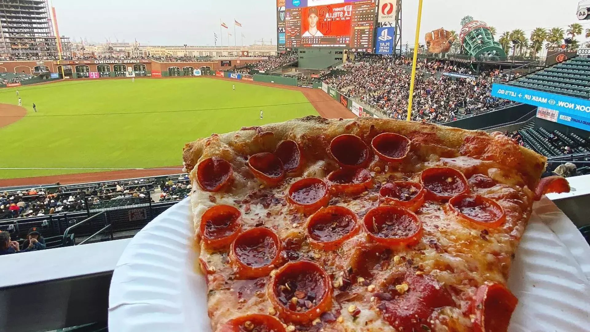 Pizza en el parque Oracle